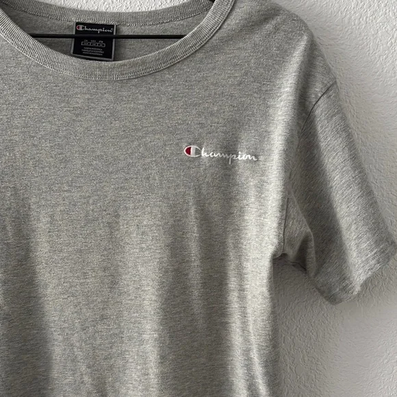 Champion Gray Cropped T-Shirt - S - Picture 2 of 5
